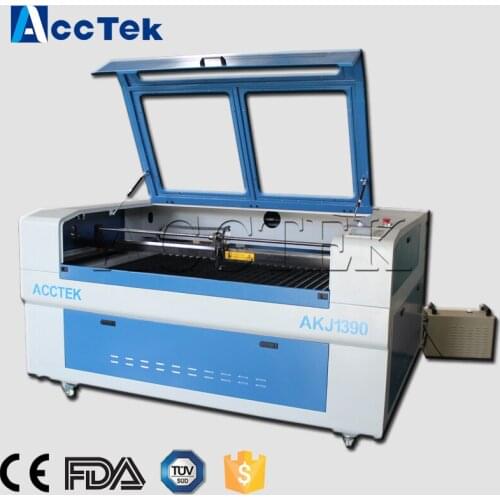 High precision TBI ball Screw AKJ1390 Co2 Laser Cutting Machine with Reci tube