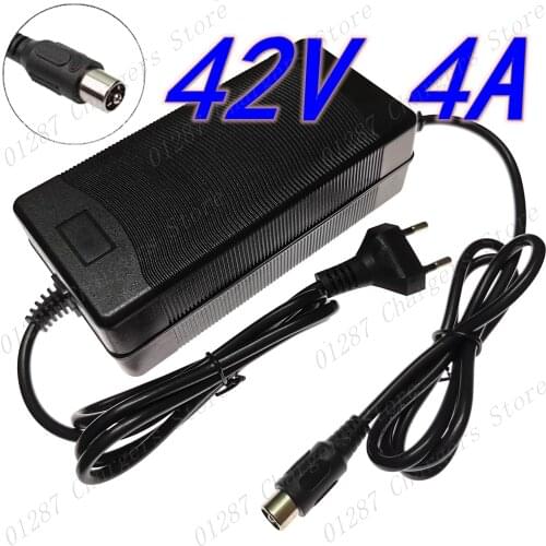 42V 4A RCA 10mm charger electric bike lithium battery charger For 36V li-ion battery pack electric scooter charger