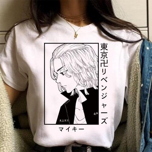 Women T Shirt Anime Tokyo Revengers Harajuku Summer Short Sleeve Kawaii Tops Clothes