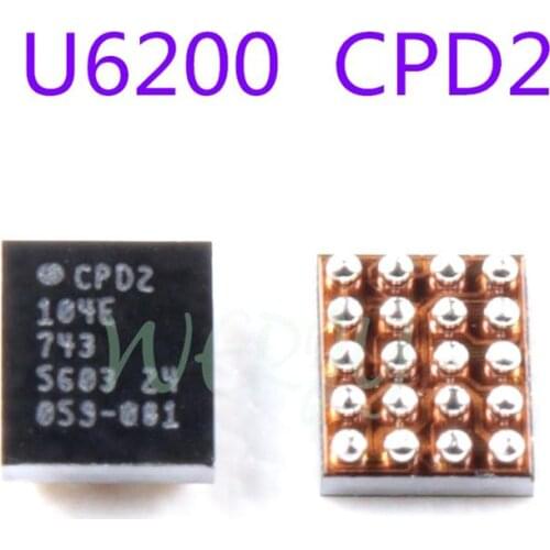 1pcs 100% New U6200 CPD2 USB-PD Fast charger charging Chip IC For iphone 8 8p x XS XS-MAX XR