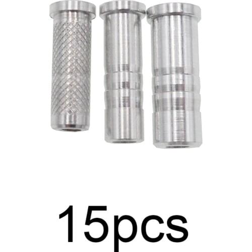 15pcs Archery Aluminum Arrow Point Insert for Arrow Shaft ID 6.2mm 7.6mm