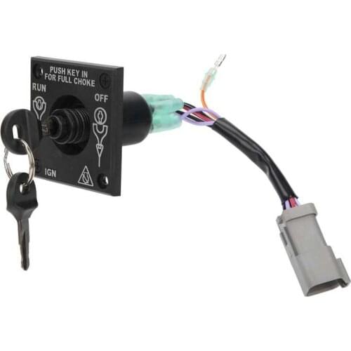 176408 Single Engine Ignition Cut Off Switch with Keys 176408 Fit for Johnson BRP Outboard Outboard Ignition Switch