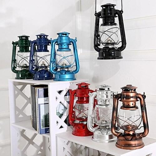 25cm Vintage Style Kerosene Lamp Portable Outdoor EDC Emergency Survival Tool Camping Tent Light Empty Hanging Lantern Decor