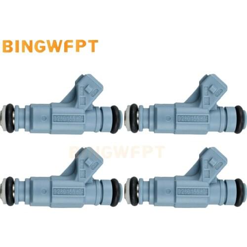 4PCS NEW Fuel Injector OE 0280155874 06A906031K High flow rate Engine Gasoline Nozzle EV6 For Volkswagen for VW NEW BEETLE 2L