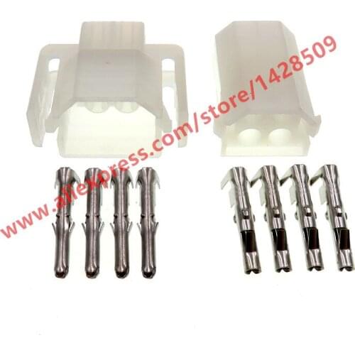 5 Sets 4 Pin Automotive Electrical Female Male Wiring Harness Socket Auto Plugs