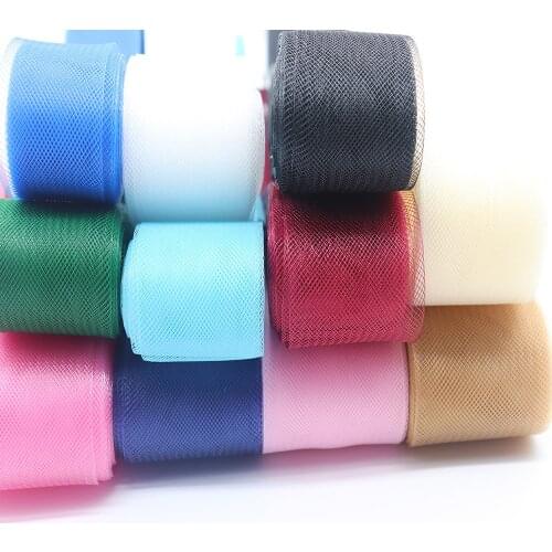 6CM Soft Hair Horse Mesh Braid Polyester fabric Flat Plain Crin Ribbon For crafts,Women diy hat sewing accessories