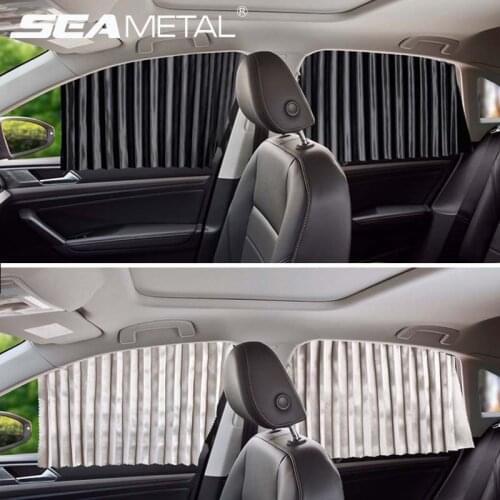 Car Curtain Side Window Shield Car Curtains With Sun Protection Windshield Interior Front Rear Auto Sunshade Covers Accessories