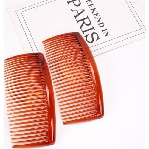 Hair Side Combs French Hair Comb Straight Teeth Hair Clip Comb Tortoise Side Comb Bridal Wedding Veil Comb Hair Accessories