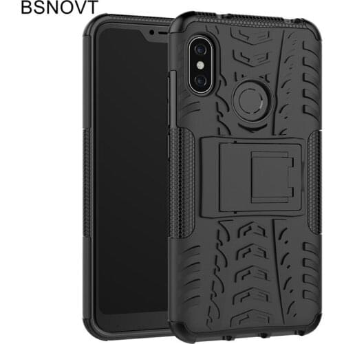 For Xiaomi Mi A2 Lite Case Silicone Plastic Armor Holder Anti-knock Case For Xiaomi Mi A2 Lite Cover For Xiaomi Redmi 6 Pro Case