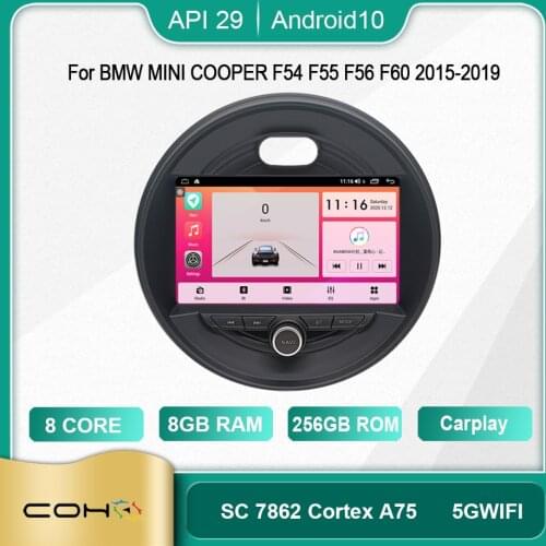 COHO For BMW MINI COOPER F54 F55 F56 F60 2015-2019 Android 10.0 Octa Core 6+128G Car Multimedia Player Stereo Receiver Radio