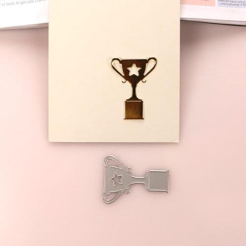 DUOFEN METAL CUTTING DIES awards cup trophy stencil DIY Scrapbook Paper Album 2020 new