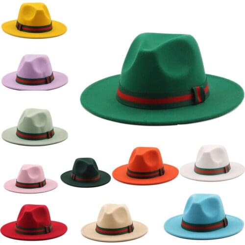 Jazz hat Unisex fedoras fashion hats for women and men church hat rock hat star rock fedoras hat wholesale
