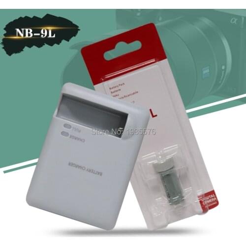 1pcs NB-9L NB9L Batteries for Canon ELPH 510 520 530 HS SD4500 IS IXUS 1000 1100 500 510 With Digital Camera CB-2LBE charger