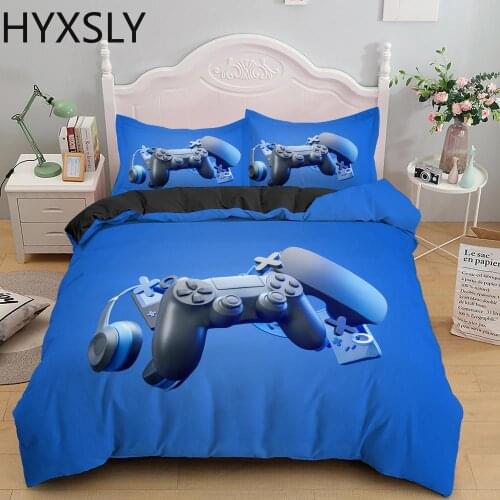 Games Comforter Cover Gamepad Bedding Set for Boys Kids Mordern Video Gamer Console Quilt 2 Or 3 Pcs Polyester Fabric Dropship
