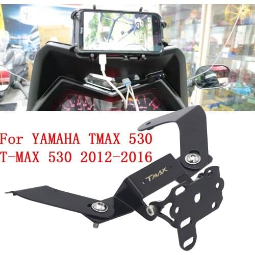 For YAMAHA TMAX 530 T-MAX 530 2012-2016 Motorcycle modified Windscren Bracket with Mount mobilephone GPS and navigation Holder