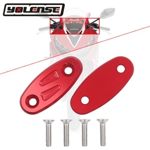 Motorcycle CNC Rearview Mirror Seat Decorative Rear view Cover Mirror Base For HONDA CBR650R CBR650F CBR500R CBR300R CBR250R