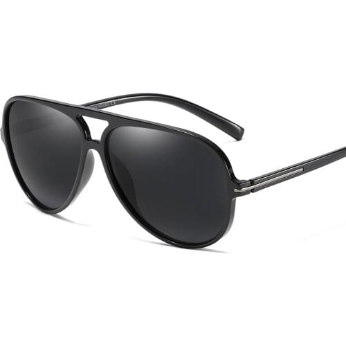 Veshion Tr90 Polarized Sunglasses Men Classic 2021 Summer Brown Black Polarized Sun Glasses for Men Gift Driving TAC1.1