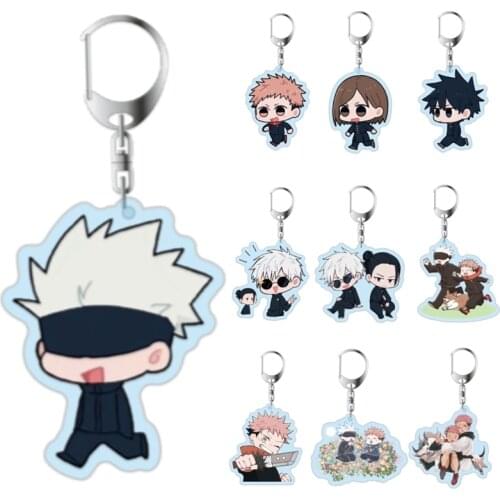 New Anime Jujutsu Kaisen keychain Kugisaki Nobara Delicacy Bag Pendant Acrylic Key Chain Decoration Accessory Keyring