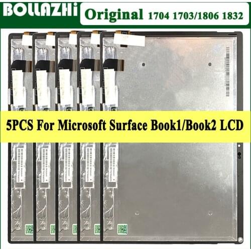 Wholesale 5Piece Original LCD For Microsoft Surface Book 1 LCD Display Touch Screen Digitizer Assembly For Surface Book2 Display
