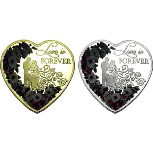 Lovers Commemorative Coin Collection Gift Souvenir Art Metal Antiqu