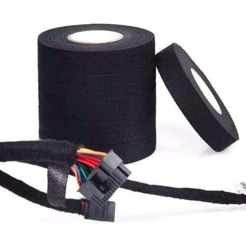 1 Roll19mmX15m high quality MultiPurpose Car Self Adhesive Anti Squeak Rattle Felt Automotive Wiring Harness Tape