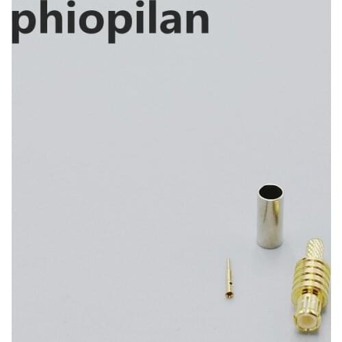 RF coaxial MCX J1.5 MCX-J-1.5 connector MCX Crimp Plug male connector for RG316 RG174 coax cable straight