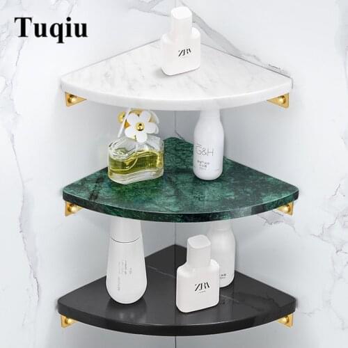 Corner Shelf Bathroom Shelf Qrganizer Caddy Gold Marble and Brass Bathroom Corner Shelf Shower Storage Holder Shampoo Holder