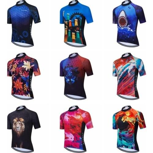 Cyhaen Pro Cycling Jersey Men Summer Breathable MTB Bike Clothes Short Sleeve Bicycle Clothing Hombre Ropa Maillot Ciclismo
