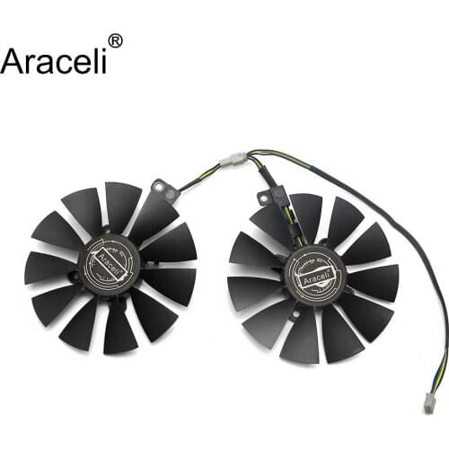 87MM Cooler Fan For ASUS GTX1060 1070 Ti RX 470 570 580 Graphics Card PLD09210S12HH 28mm Cooling Fans