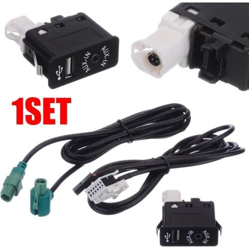 High Quality Car Audio USB Cable AUX-in USB Socket Switch Cable Line For BMW E60 E61 E63 E64 E87 E90 E70 F25