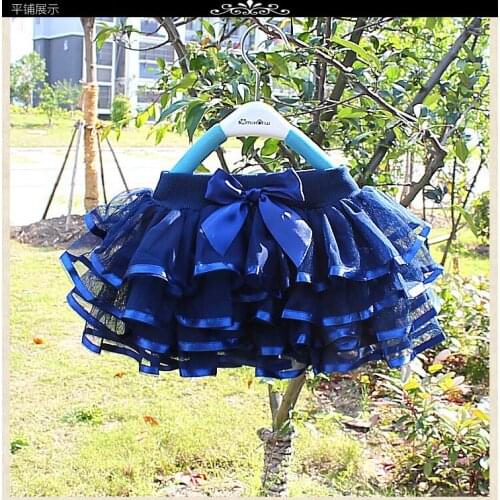 Girls' skirts all-match childrens skirts spring summer Korean gauze cake skirt