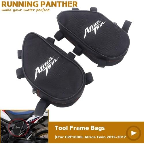 2 For Honda CRF1000L Africa Twin 2015-2017 CRF 1000 L Motorcycle Repair Tool Placement Bag Frame Package Toolbox Waterproof Bags
