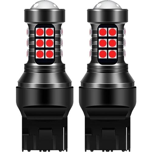 2x LED Stop Light T20 W21W W21/5W WY21W 7440 7443 Bulb T25 3157 3156 P27/7W BAU15S 1156 P21W LED Car Brake Tail Light Red White