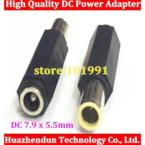 500pcs DC 7.9 x 5.5mm DC Male to 5.5 x 2.1mm DC Female Power Plug Tip Laptop Adapter connector