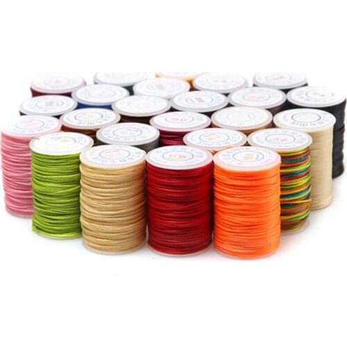 65M/Roll 1.2mm 24Colors Professional 2020NEW Leather Craft Special Sewing Flat Lines Waxed Thread Handicraft Tool DIY Handmade
