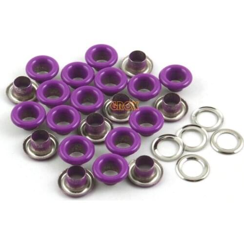 800 Set 8*4*4mm (Outer diameter * Inner diameter * Height) Purple Round Eyelet Grommet