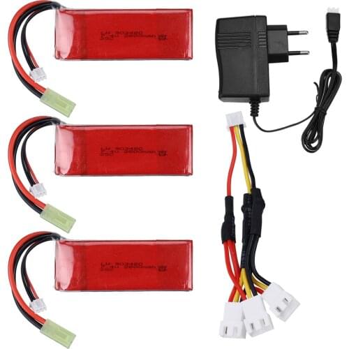 7.4V 2800mAh 25C Lipo Battery For RC Boat FEILUN FT009 Spare Parts Rechargeable 7.4 v 2800 mah Battery for RC car Accessories