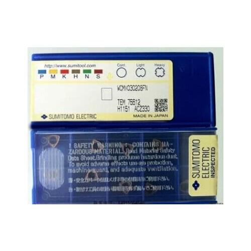 Free shopping! 10PCS WCMX030208FN ACZ330 lathe cutting tools CNC blade alloy carbide cutting tool carbide inserts