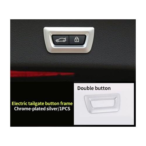 For BMW 6 series GT 2018-2019 ABS chrome Electric tailgate button frame 1pc