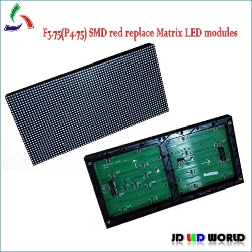 F3.75 P4.75 SMD3528 indoor red single color led display modules replace F3.75 indoor matrix led modules