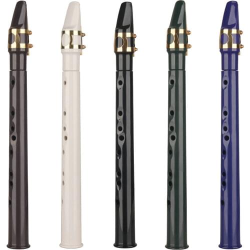 Mini Pocket Saxophone Portable ABS Sax Woodwind with Storage Bag Solid Color Training Saxophone Musical Instrument Accessories