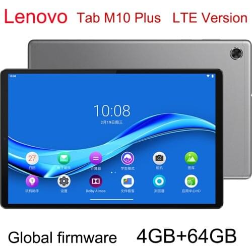 Original Lenovo Tab M10 Plus TB-X616M 4G LTE Version 10.3 inch 4GB+64GB Android Q MediaTek P22T Octa-core Support WiFi &BT &GPS