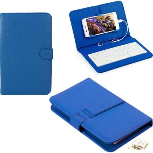 Mobile Phone Bags Stand for Android System Cellphones Leather Flip Case Cover mouse USB Keyboard for Xiaomi Huawei Meizu