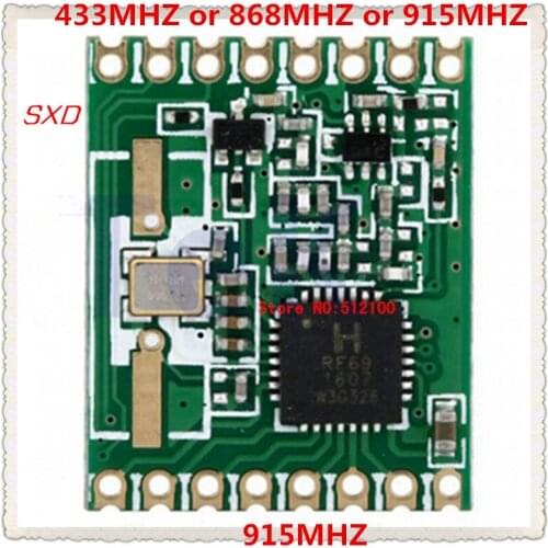 2pcs/lot 915MHZ module RFM69HW 20dBm RF transceiver MODULE 433/868/915MHZ
