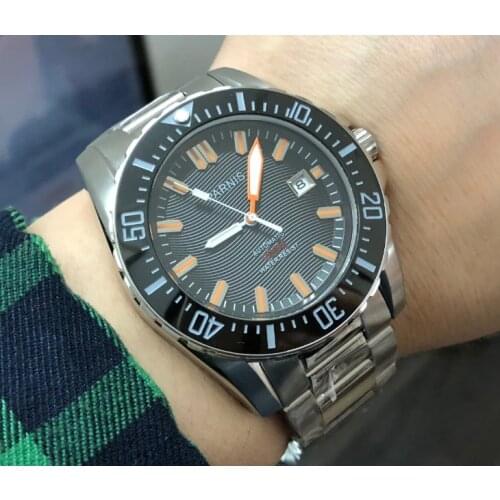 Parnis 43mm Black dial Sapphire crystal 21 jewels automatic mechanical movement mens watch Mechanical watches PA133-P8