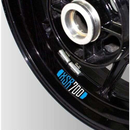 New Motorcycle Reflective wheel Tire logo creative stickers rim inner Decorative waterproof decals For YAMAHA XSR700 xsr 700