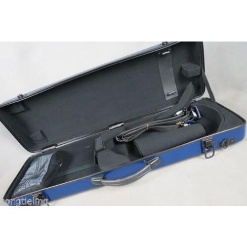 Excellent blue color,strong,hard fiberglass 4/4 violin case MA #6768