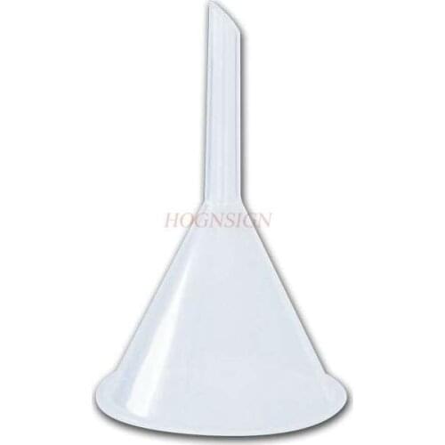 Plastic funnel 60mm diameter triangle funnel cone funnel chemical instrument chemical experiment equipment