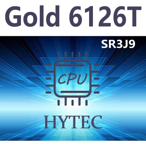 Intel Xeon Gold 6126T SR3J9 2.6GHz 12Core 24Thread 19.25MB 125W LGA3647 CPU Processor