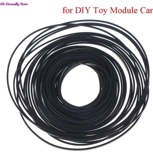 30pcs/pack Rubber Band Pulley Transmission Engine Drive Round Belts Tape DIY Toy Module Car Motor Stretch Accessories